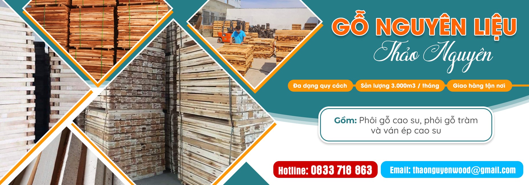 Phôi gỗ cao su, phôi gỗ tràm, ván ép cao su – Gỗ Thảo Nguyên